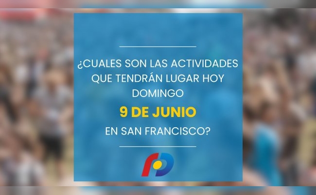 ¿Qué actividades tendrán lugar en la ciudad este domingo 9 de junio?
