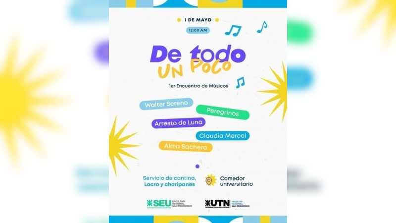 Primer Encuentro de Músicos "De todo un poco" en UTN
