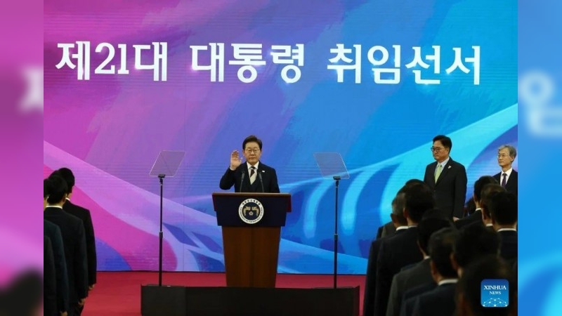 Lee Jae-myung juró su cargo como nuevo presidente de República de Corea