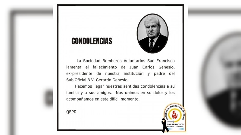 Falleció Juan Carlos Genesio