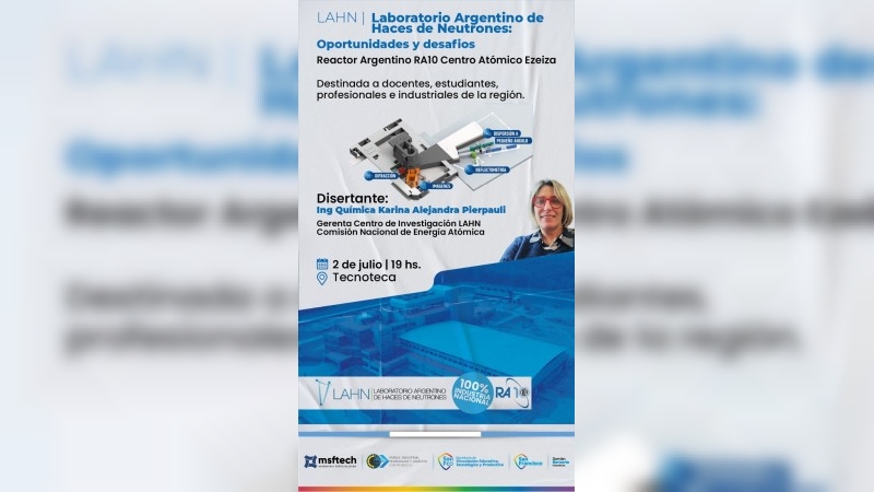 Reactor Argentino RA10: se realizará una capacitación gratuita sobre oportunidades y desafíos en investigaciones de vanguardia