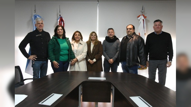 Bernarte recibió a miembros del Colegio Profesional de Martilleros y Corredores Públicos de Córdoba