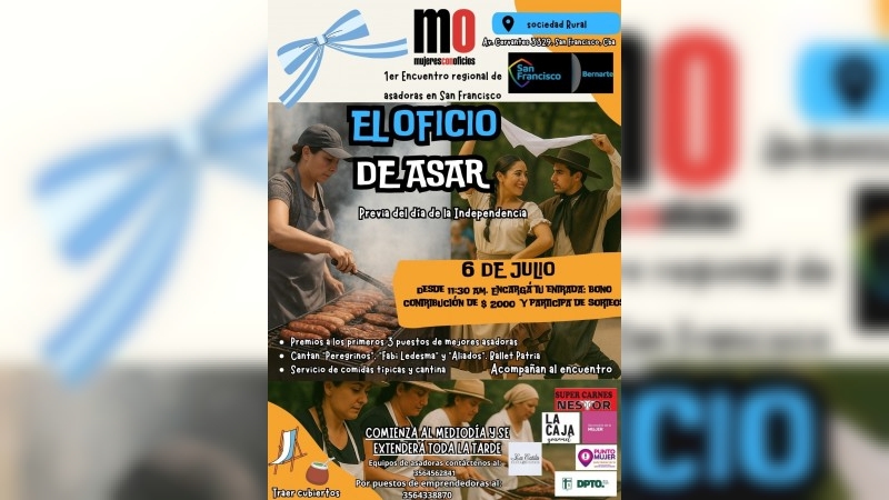 1° Encuentro Regional de Asadoras en San Francisco: “El Oficio de Asar”