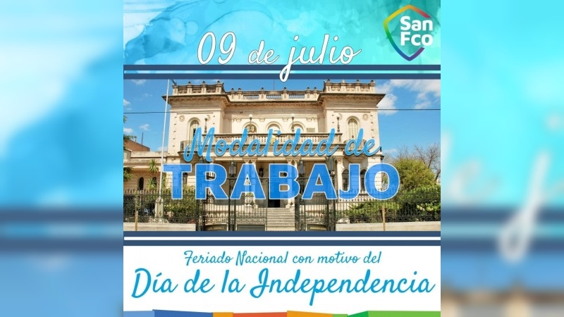 Día de la Independencia: Modalidad de trabajo en dependencias municipales