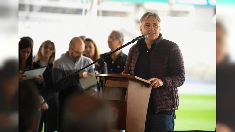 Martín Llaryora le agradeció al "Chiqui" Tapia por reconocer el trabajo de la Provincia