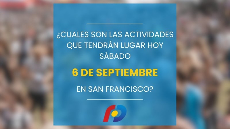 ¿Qué actividades tendrán lugar en la ciudad este sábado 6 de septiembre?