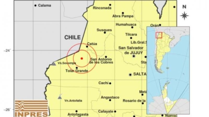 Temblor en Salta: se registró un sismo de magnitud 4,1 en el oeste de la provincia