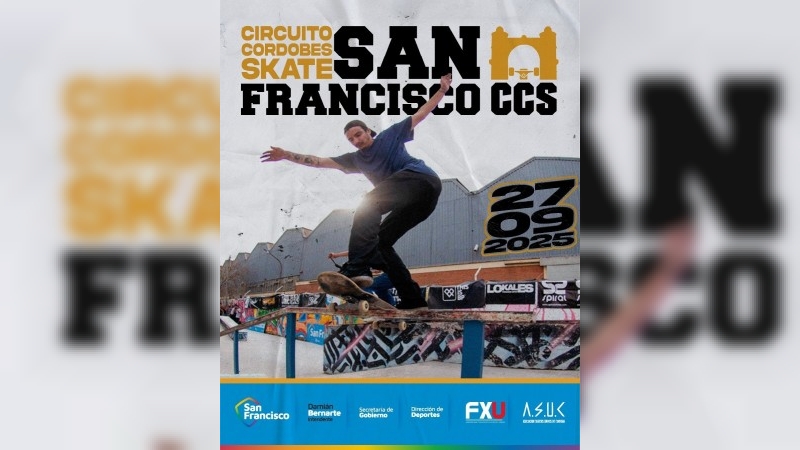 San Francisco se prepara para recibir una nueva fecha del Circuito Cordobés de Skate