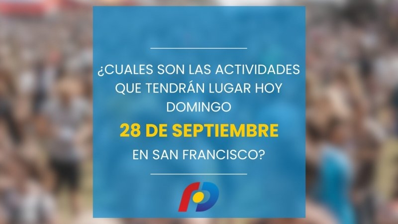 ¿Qué actividades tendrán lugar en la ciudad este domingo 28 de septiembre?