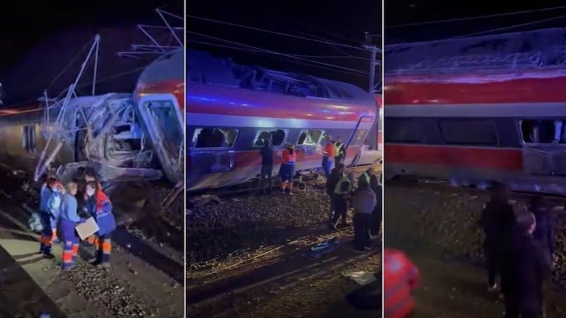 Al menos cinco muertos y un centenar de heridos tras el descarrilamiento de dos trenes de alta velocidad en Adamuz, España