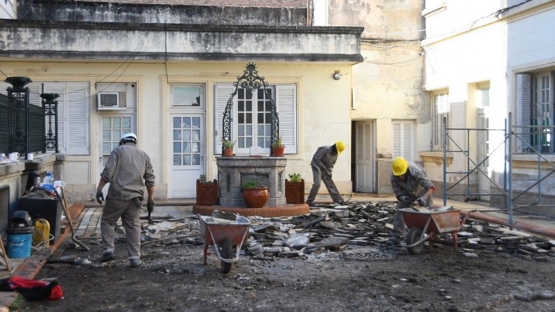 Avanza la recuperaci&oacute;n del Palacio Tampieri: en marcha la tercera y &uacute;ltima etapa de obras