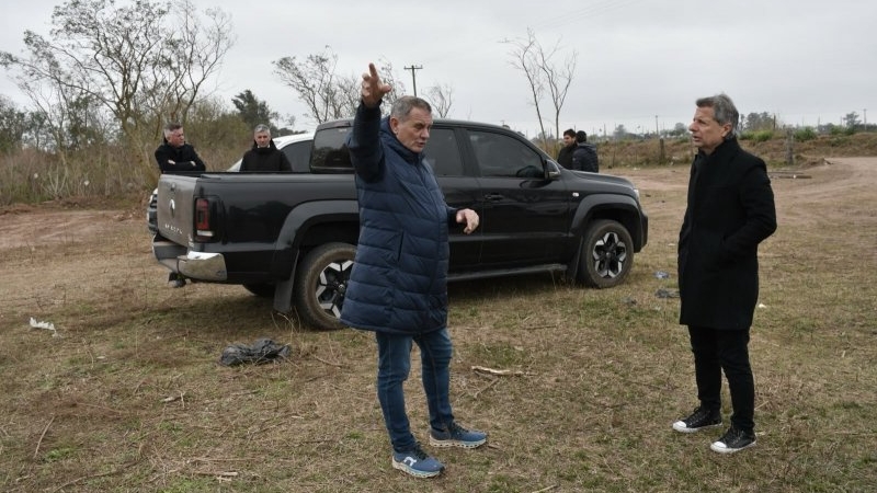 Junto a los organizadores, Bernarte recorri&oacute; el tramo que se prepara para recibir al Rally Argentino en San Francisco