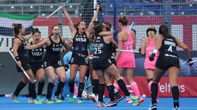 En un partido fren&eacute;tico, Las Leonas vencieron 3-2 a Alemania y lograron un triunfo clave en el Mundial de hockey