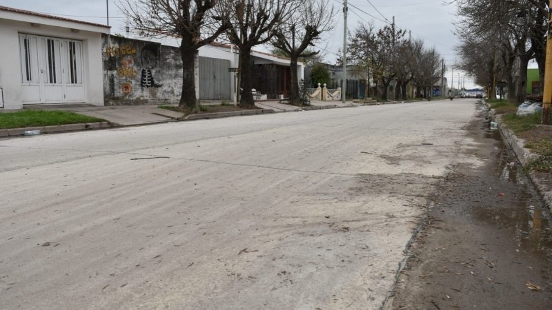 Ya se ejecut&oacute; m&aacute;s de un tercio de la pavimentaci&oacute;n del casco hist&oacute;rico de barrio Parque