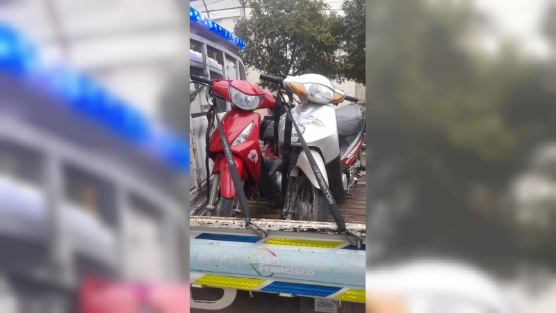Secuestraron dos motocicletas durante un control vehicular 