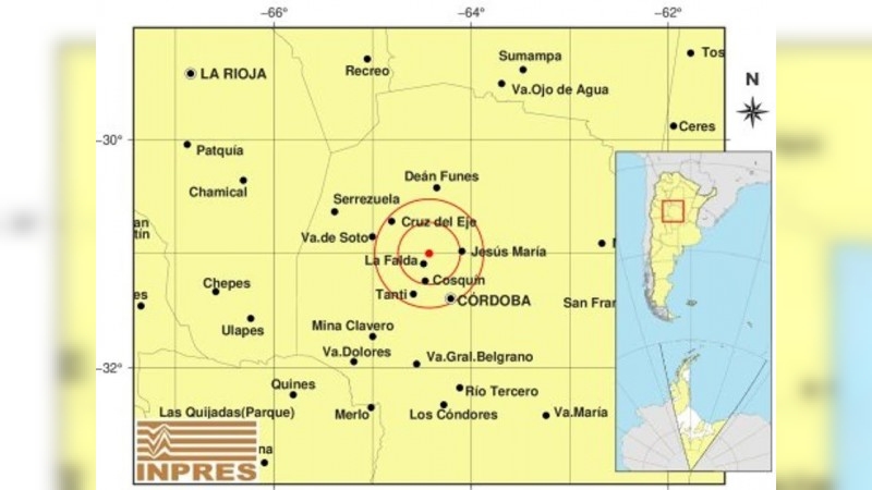 Temblor en C&oacute;rdoba: un sismo de registr&oacute; en Punilla y alcanz&oacute; a Sierras Chicas y la capital
