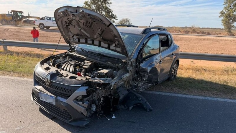 Devoto: Una mujer result&oacute; con lesiones graves tras un accidente de tr&aacute;nsito en la Ruta.
