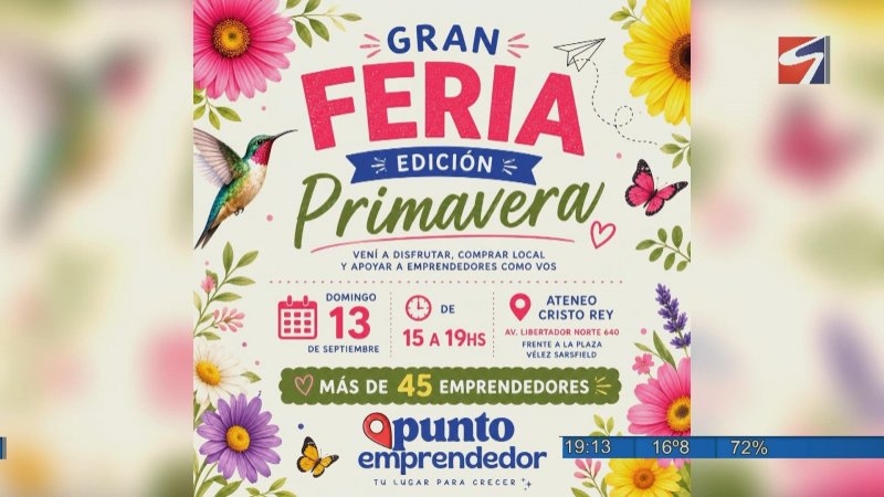 Gran Feria Primavera: más de 45 emprendedores se reunirán en San Francisco