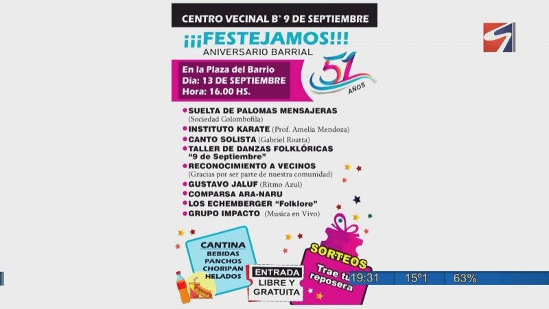 El barrio 9 de Septiembre celebra su 57&deg; aniversario con una gran fiesta
