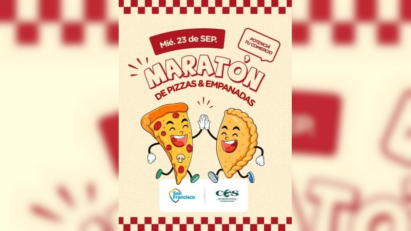 Se viene la Marat&oacute;n de Pizzas y Empanadas en San Francisco