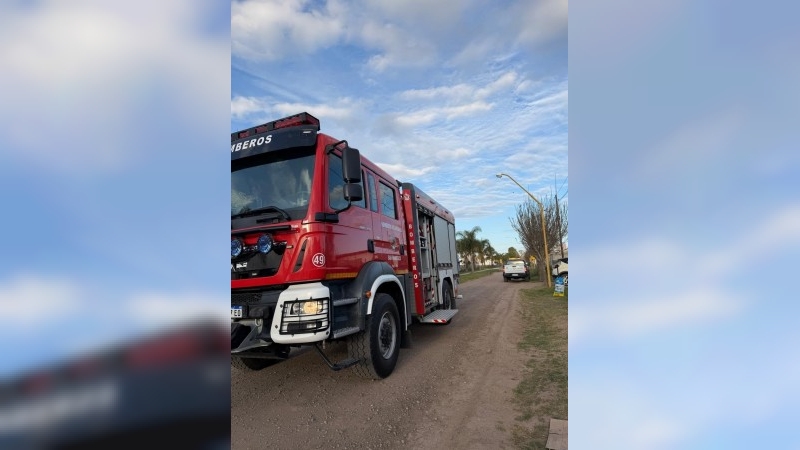 Rescataron a un perro que qued&oacute; atrapado debajo de una casa container 