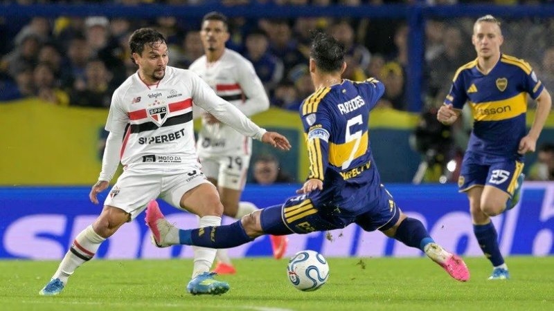 Tras la victoria en la ida, Boca igualó con San Pablo por la Copa Sudamericana y se metió en semifinales