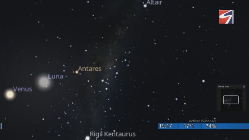 Mapa del cielo con el Observatorio Astronómico de la UTN San Francisco: mes de septiembre