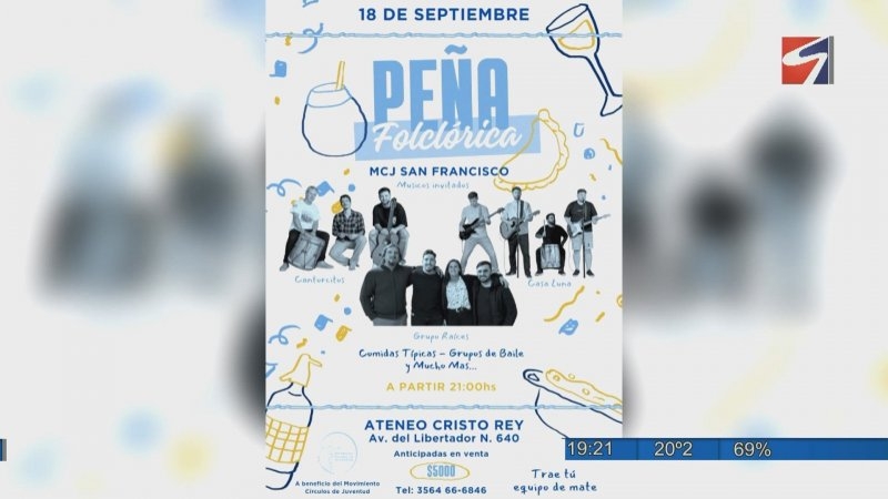 Peña Folclórica en el Ateneo Cristo Rey