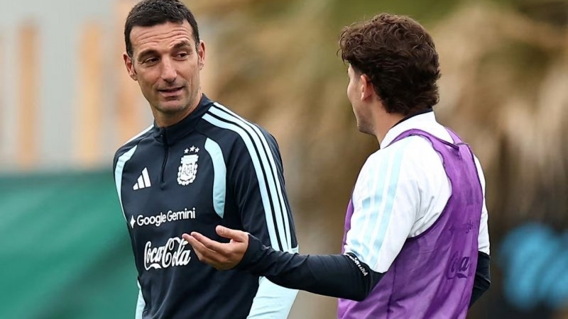 Tras el entrenamiento de la Selección argentina en Ezeiza, Lionel Scaloni define los últimos detalles para el amistoso con Bolivia