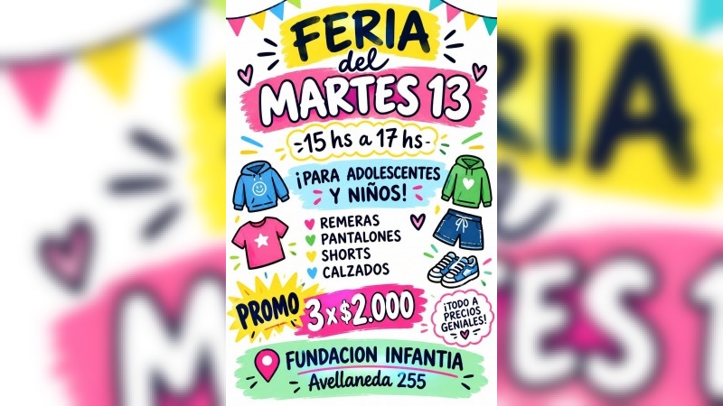 Fundaci&oacute;n Infantia realizar&aacute; una feria de ropa para ni&ntilde;os y adolescentes en San Francisco