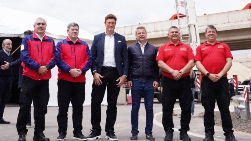 La Sociedad Bomberos Voluntarios de San Francisco estuvo presente en la inauguraci&oacute;n del nuevo tramo de la Autov&iacute;a 19