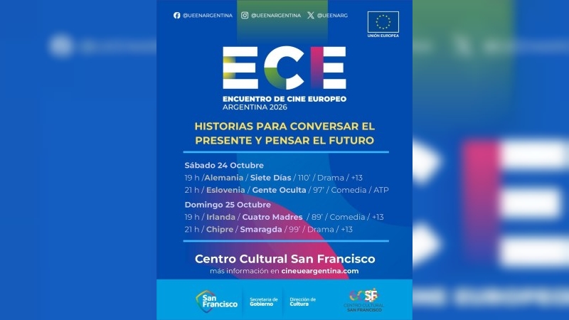 San Francisco volver&aacute; a ser sede del Encuentro de Cine Europeo 2026