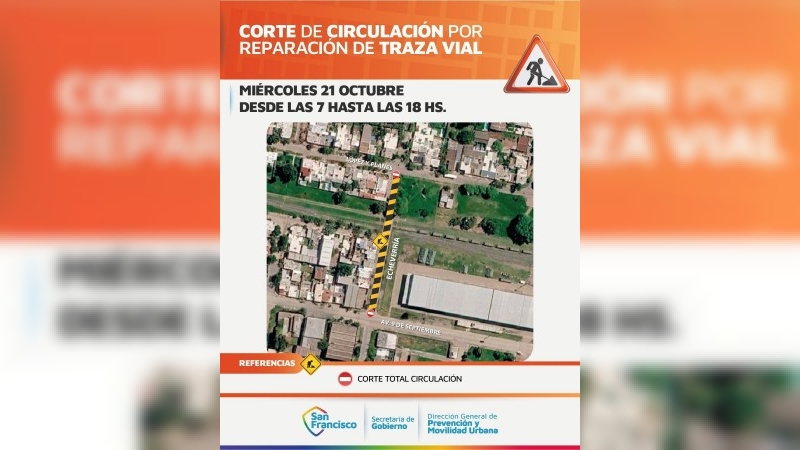 Cortar&aacute;n el tr&aacute;nsito en el cruce ferroviario de calle Echeverr&iacute;a por tareas de reparaci&oacute;n